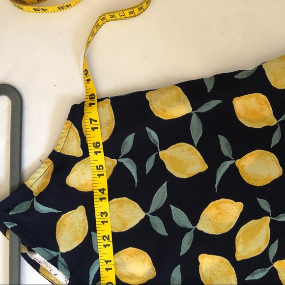 Pink Rose Adorable Lemons Flowy Swing Tank Top w/Adjustable Straps M - Picture 12 of 15